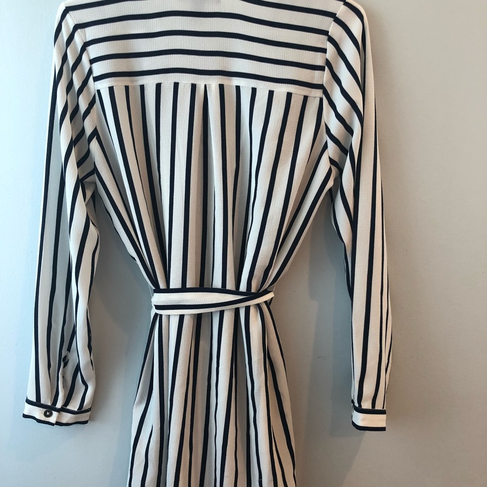 Forever 21 striped black and white shirt dress